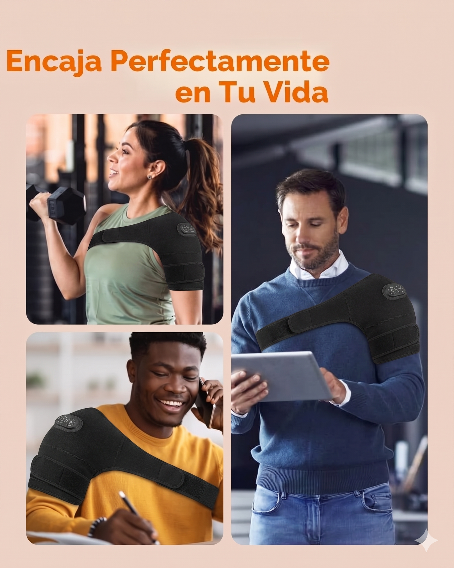 Hombrera Térmica Masajeador Ajustable